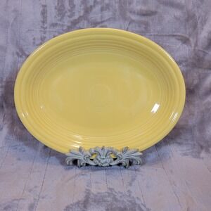 Fiesta Medium Oval Serving Platter Sunflower Yellow 11.5" Ceramic HLC USA